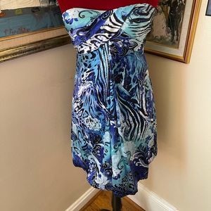 CACHe Silk Strapless Dress Sz 4